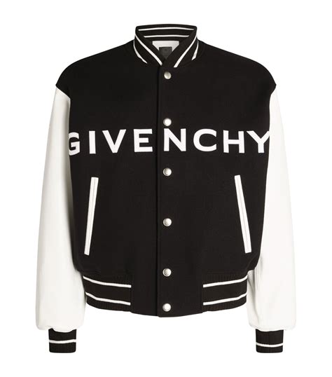 givenchy leather jacket women's|Givenchy varsity jacket men's.